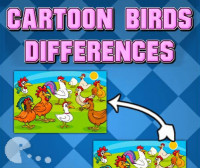 Cartoon Birds Differences