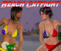 Битва с девушками на пляже