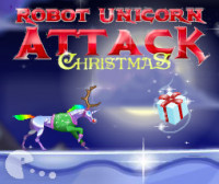 Робот единорог атака Рождество