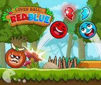 Красный и синий шар Любовные шары