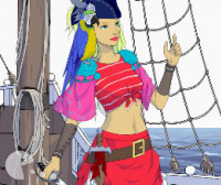 Девушка пират Одевалка