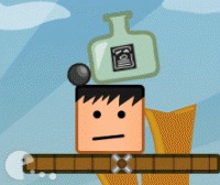 Бутылка на голове