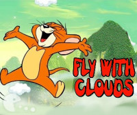 Том и Джерри летать в облаках